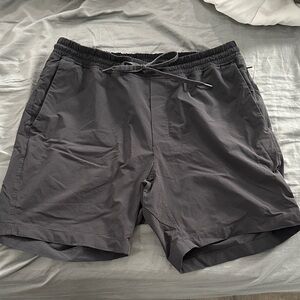 Lululemon Dark Gray Athletic Drawstring Shorts